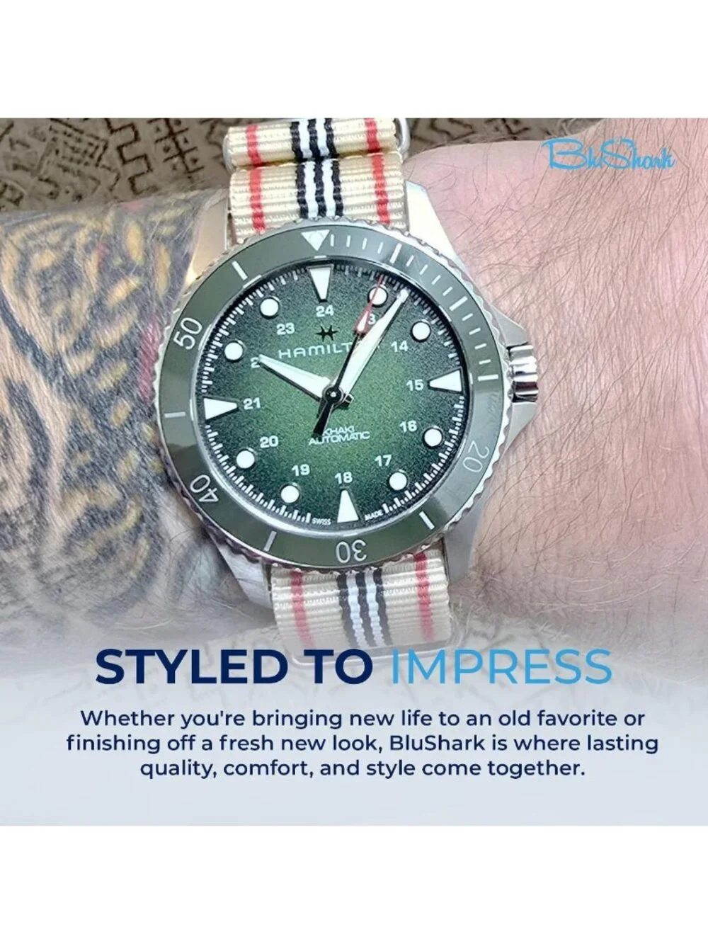 Military-Style Waterproof Watch Strap | Durable, Adjustable, Fashionable